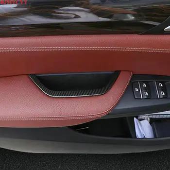 BJMYCYY Automašīnas durvis uzglabāšanas kaste oglekļa šķiedras dekoratīvie vizuļi BMW X3 X4 2011. - 2016. gada