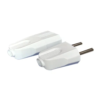 ES 2 Pin AC Strāvas Rewireable Plug Vīrietis Sieviete Kontaktligzdu Adapteri Adapteri / Vadu pagarinātāju Savienotājs