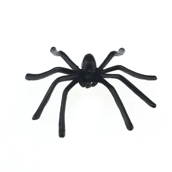 20 GAB Halloween Plastmasas Melns Spider Joking Rotaļlietas Reāli Apdare*masku halloween*30 2017 karstā pārdošanas