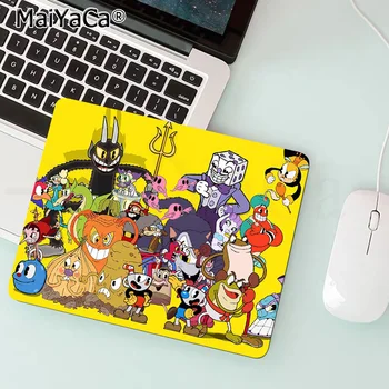 MaiYaCa Atdzist Jaunu Cute Cuphead mazā Pele pad PC Datoru mat Top Pārdošanu Vairumtirdzniecības Gaming mouse Pad