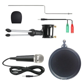 Kondensatora Mikrofons Tālruņa Ar Statīvu Datoru, Iphone, 7 Ierakstīšanas Podcasting Mobile Android Karaoke Microfono