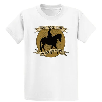 Zirgu Izjādes Aprunāt Darba Roku Linga t krekls ar Īsām Piedurknēm Pielāgot Komiski vasaras Atpūtas Grafiskais apaļu Kakla foršs krekls