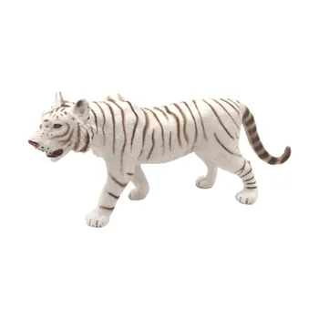 White Tiger Modeļa Simulācijas Rotaļu Savvaļas Tīģeris Dzīvnieku Ornamentiem Mājas Dekorēšanas Piederumi Dekori Dāvanu Bērniem