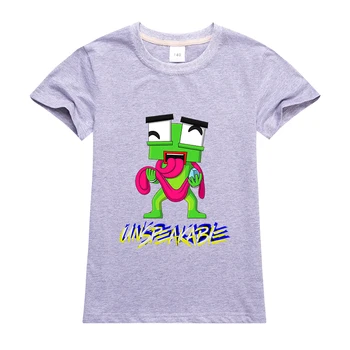 NEIZSAKĀMS Bērniem Vasarā Jaunu Stilu Īsām piedurknēm Zēniem Ikdienas Karikatūra T-krekls Meitenēm Modes Apaļu Kakla Topi Bērni Karstā Apģērbi