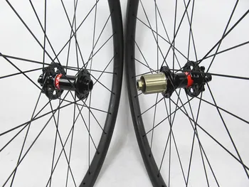 Precīzu Toray oglekļa MTB velosipēds riteņi , 27.5 er mtb riteņiem 30mm x 25mm par XC izmantot , Novatec rumbas ar Sapim cx-delta spieķi 28H