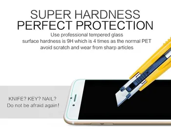 Vairumtirdzniecības sprādziendrošas Premium Rūdīta Stikla Ekrāna Aizsargs Filmu Iphone 7 7 Plus 4.7 5.5 collu 0.33 mm 200pcs/daudz
