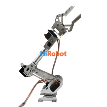 Metāla Mehāniskās Rokas 6 Asi Rotējošu Smart Robotu komplektu, Augstu Griezes momentu Servo, ar Mehānisko Raust CL-3, Par DIY mācību kursu