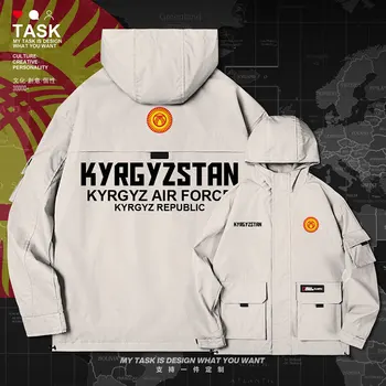 Kirgizstānā Kirgizstānas KG, KGZ vīriešu jakas kapuci air force logo armijas ventilators ar garām piedurknēm Taktiskās uzrakt mētelis, vīriešu, vīriešu apģērbu rudens