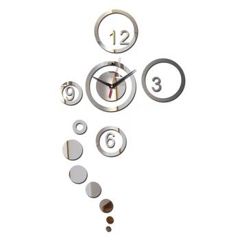 Jaunas ielidošanas veicināšanas modes akrila sienas pulkstenis tikai mājas dekoru uzlīme mūsdienu dizaina jaunums dāvanu