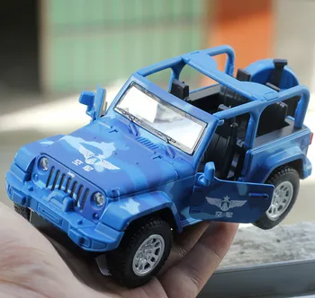 Augstas kvalitātes bērnu rotaļu acousto-optika, lietie sakausējuma auto modelis zaļa/camo krāsā jeep automašīnas modelis 110 bērnudārza dāvanas