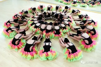 Latīņu deju apģērbi meitenēm latīņamerikas salsa kleitu balles tango kleitas bērniem spandex bērni 2018 rumba tērpu komplekts-svārki, cha cha