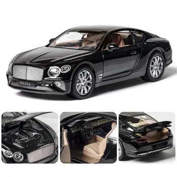 Simulētu 1:24 Sakausējuma Automašīnas Rotaļlietas ar Skaņas, Gaismas Atvērās Durvis Modelis Bentley