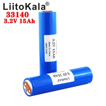 4gab LiitoKala 33140 3.2 v 15Ah lifepo4 litija baterijas 3.2 V Šūnas diy 12v 24v e velosipēds e-scooter power tools Akumulatora pac