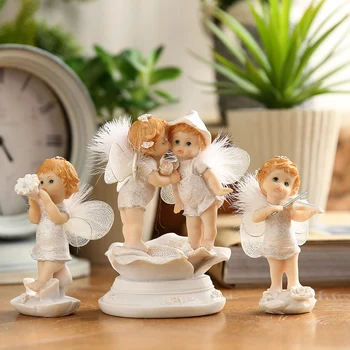 Eiropas bērnu guļamistabas guļamistaba radošas dekorācijas, dzīvojamā istaba cute angel maziem ornamentiem, lai nosūtītu meitenes dāvanas