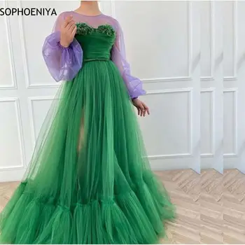 Jaunas Ielidošanas Tilla Zaļā vakara kleitas Ilgi Drēbes de saviesīgs vakars ir 2021. Abiye Avondjurken Dubaija Lēti puse kleita Plus size
