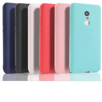 Matēts Konfektes tīrtoņa krāsu Vāks Xiaomi Redmi Piezīme 4X 5.5
