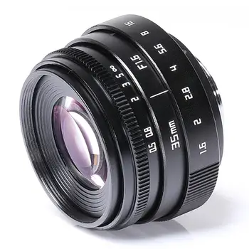 Mini 35mm f/1.6 APS-C CCTV Lens+adaptera gredzens+2 Makro Gredzenu uz Canon EF-M EOSM Mirroless Kameru, M1/M3/M5