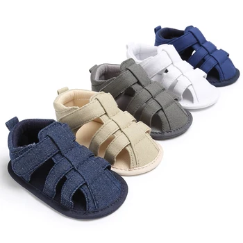 Vasaras gumijas zole bērnu apavi zēns toddler pirmais gājējs balto puiku kurpes jaundzimušo apavu vairumtirdzniecība