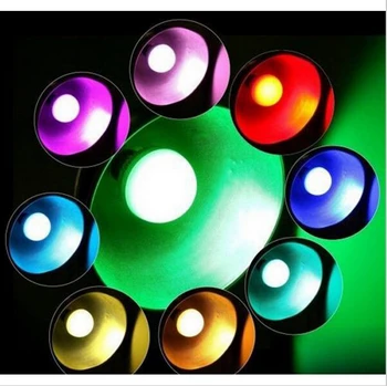 [ E27 RGB LED Lampa ] 9W AC100-240V led Spuldzes Lampas ar Tālvadības pulti, vairāku krāsu led apgaismojums bezmaksas piegāde