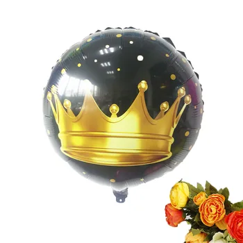 1gb 18inch zelta kronis folijas gaisa balons princis, princese baby dušas 20 1. dzimšanas dienu coroa puse rotājumi pieaugušo globusi