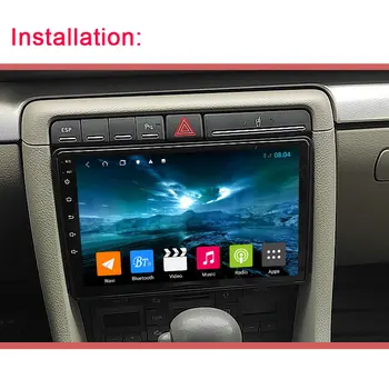 OKNAVI 4G+64G Android 9 Automašīnas Video Radio Atskaņotājs Audi A3 A4 A6 TT 2008. - 2012. gadam Bluetooth GPS Carplay Stereo Nē 2 din DVD WIFI