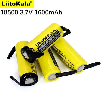 Jaunu LiitoKala Lii-16C 18500 1600mAh 3,7 V akumulators Recarregavel litija jonu akumulators LED lukturītis+DIY Niķeļa