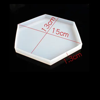 Ģeometrisko spogulis silikona veidnē DIY šūpoles, galda pelējuma var izmantot cementa, māla, sveķiem un citiem materiāliem, mājas apdare