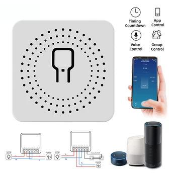 10.A/16A Wifi Smart Switch Diy Breaker Modulis Smart Life/Tuya APP Tālvadības pults Darbojas Ar Alexa Echo Google Home 1/2 Veids Applic