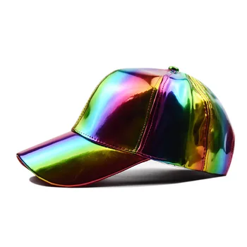 Produkta četri gadalaiki vispārējā Pu pure color light versija lāzera beisbola cepure saulessargs āra ūdensizturīgs Pu beisbola cepure