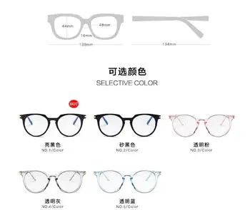 Ir 2021. Retro Apaļas Brilles Rāmis Sieviešu Zīmola Dizaina Pārredzamu Optisko Datoru, Anti-zilās Brilles Vīriešu Rāmja Oculos De Grau