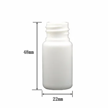 10ml tukša, balta, Plastmasas Pudeles, POLIETILĒNA pudele ar balta/melna/caurspīdīga salātu Skrūvējamiem Vākiem x10