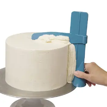 Jauns Regulējams virtuves Pagrieziena cukura Izlīdzināšanas ierīce kūka dekorēšanas instrumenti DIY Pārtikas klases Plastmasas kūka rīku, virtuves piederumi