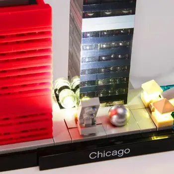 Kyglaring LED Light Komplekts (tikai gaismas iekļauts ) Par 21033 (tikai gaismas iekļauts) Arhitektūra Willis Tower blocks Čikāgas mod Q5A5