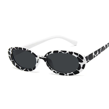 Modes Ovālas Formas Saulesbrilles Sieviešu Luksusa Zīmolu Melns Apaļš Saules Brilles Sieviešu Spoguļi Toņos Dāmas Oculos De Sol Feminino