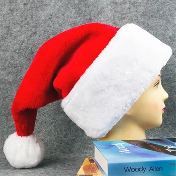 Wjustforu Ziemassvētku Cepures Pieaugušajiem Bērniem Ar Augstas Kvalitātes Plus Samta Sabiezēt Ziemassvētku Puse, Kas Ziemassvētku Dāvanu Rotājumi