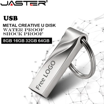 JASTER USB 2.0 flash drive U diska taustiņš atmiņas kartes memory stick 128GB Pendrive 64GB 16GB 8GB 4GB 32GB USB stick Mini tailor-made Custom logo