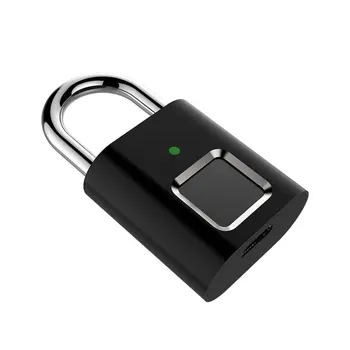 L 34 Mini Atslēgt Uzlādējams Smart Lock Keyless pirkstu Nospiedumu Bloķēšana Pret Zādzību Drošības Slēdzenes, Durvju Bagāžas Bloķēšanas maza kaste