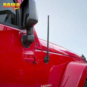 HANGUP 35 CM Automašīnas Ārpuses Auto FM AM Radio Modificētu Īsu Signālu Antenas Apdares Jeep Wrangler 2007. - 2016.gadam Auto Stils