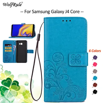 Par Vāciņš Samsung Galaxy J4 Pamata Lietā Flip PU Seifs Tālrunis Soma Case For Samsung J4 Core Vāciņš Samsung Galaxy J4 Core 6