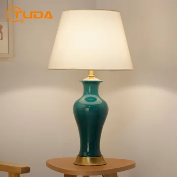 Amerikas Valstu Keramikas Galda Lampas Guļamistabas, viesistabas Kumodes Lampas Studiju Galda Lampas Ziemeļvalstu Vāze Apdares Galda Lampa E27