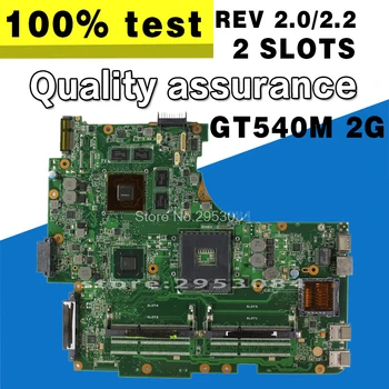 Par Asus N53S N53SV Rev 2.2 2 sloti GT540M 2G USB3.0 2.0 N12P-GS-A1 HM65 PGA989 klēpjdators mātesplatē pilnībā pārbaudīta