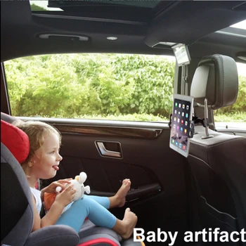 Auto Sartphone Planšetdatoru Turētājs, Statīvs Regulējams 4.4-11 collu Tālrunis Stand Mount Universal Aizmugurējā Sēdekļa Pagalvi, iPhone, Huawei Xiaomi