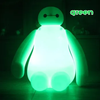 USB Varonis 6 Cute Karikatūra BayMax Daudzkrāsains LED Nakts Gaisma Baby Bērnu Guļamistabas Gultas Lampa Ziemassvētku Halloween Dāvanu Galda Lampa