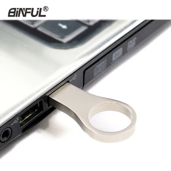 Sudraba PenDrive 8G 16.G 32G USB Flash Drive Ultra Ātri, Atslēgu, Gredzenu, USB Stick, Memory Flash Stick USB 2.0 ūdensizturīgs Pen Drive