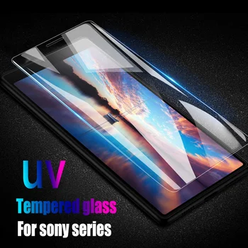 10D Nano UV Rūdīta Stikla SONY Xperia 10 PLUS XZ XZ2 Premium Pilns Pārklājums UV stikls XZ1 XZ2 XZ3 X10 Ekrāna Aizsargs