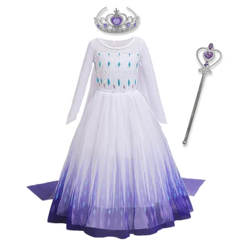 Jaunu Elsa Girl Dress Party Kostīms Pelnrušķīte Bērniem Kleita Meitenēm Bella Princese Kleita Bērniem Sleeping Beauty Cosplay Disfraz