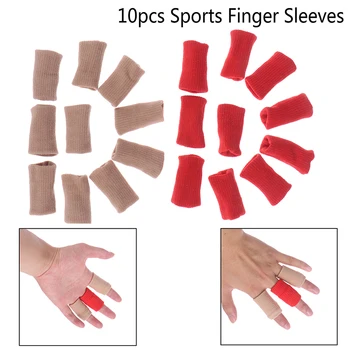 10Pcs/Komplekts Pirkstu Uzmavas Atbalsta Īkšķi Lencēm Aizsargs Elastīgs, Elpojošs Pirkstu Lentes par Basketbola, Tenisa,Beisbola