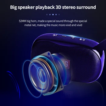 TG173 Mini Bluetooth Skaļrunis Portatīvo Āra Bezvadu Skaļrunis 3D Stereo Surround Mūzikas Skaņas Atbalsts FM TF Auto