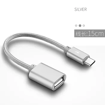 Ouhaobin USB Kabeļa Mikro Usb/ C Tipa Vīrietis Uz USB Female OTG Datu Pārveidotājs Adaptera Kabeli, Lai Tālruni