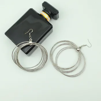 Korejas klipu par auskari moderns nr. caurumus auskaru ģeometriskā apaļu loku, ne auss caurums auskari
